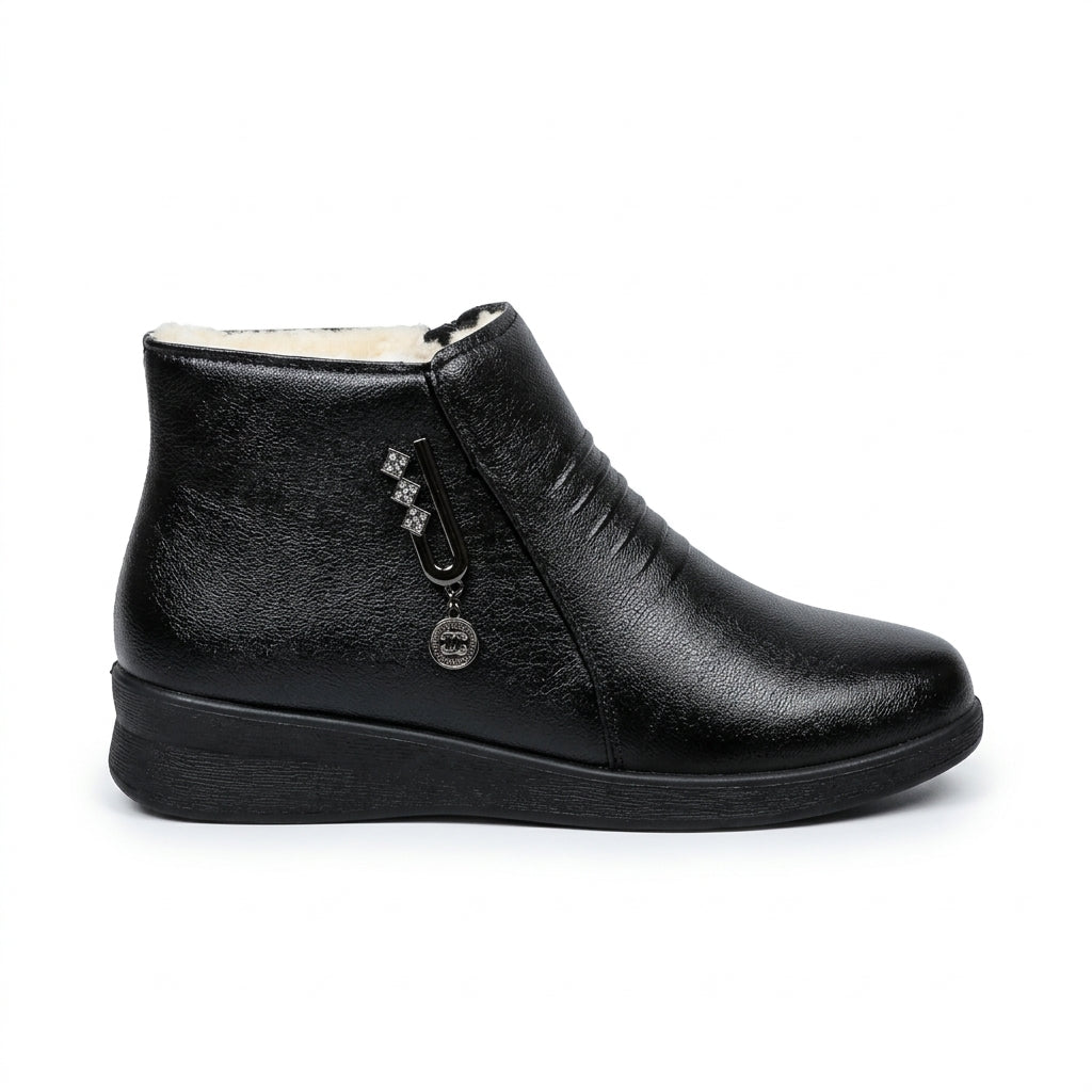 Freya | Warm Fur-Lined Winter Ankle Boots for Women