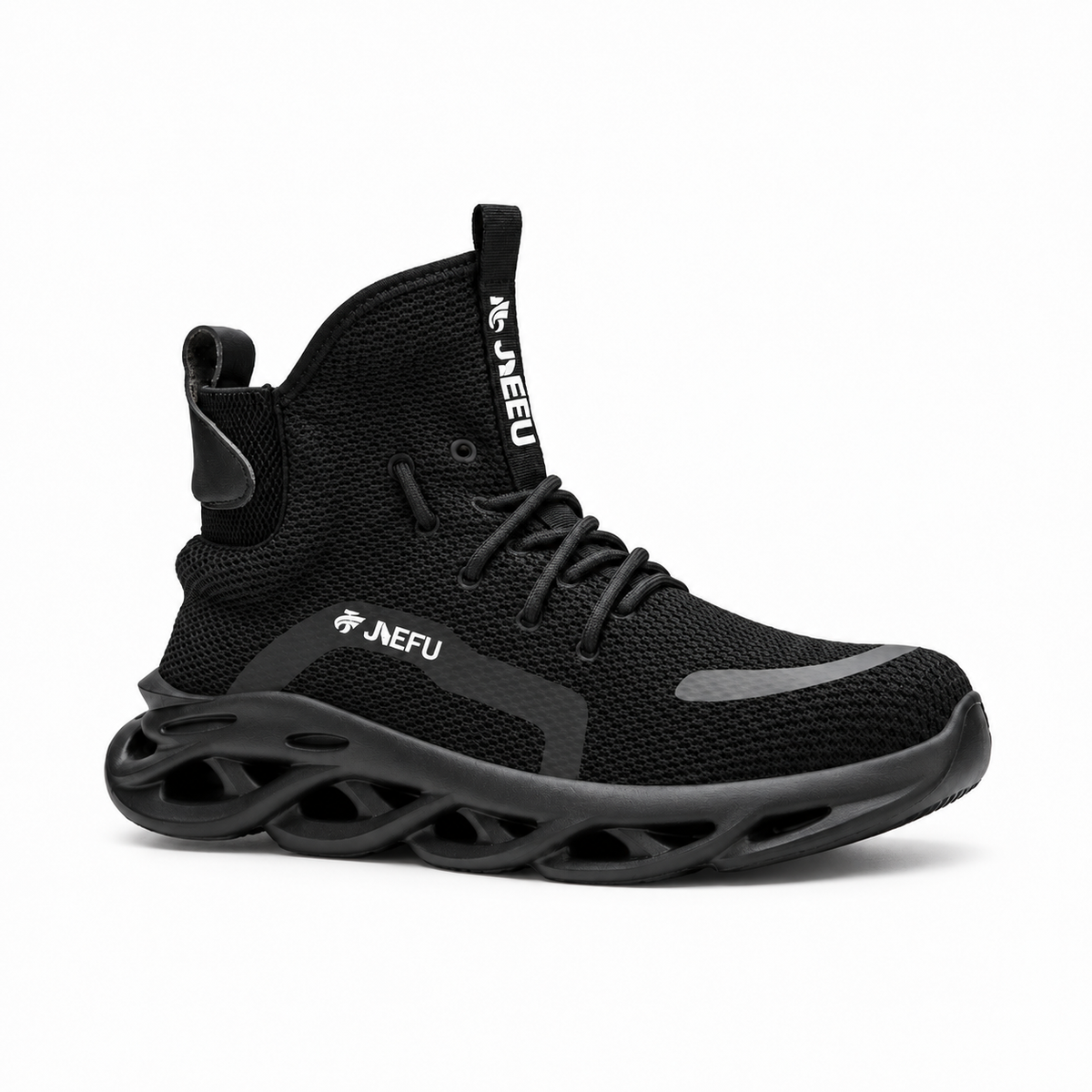 Adrian | Supportive High-Top Knit Safety Trainers for Men