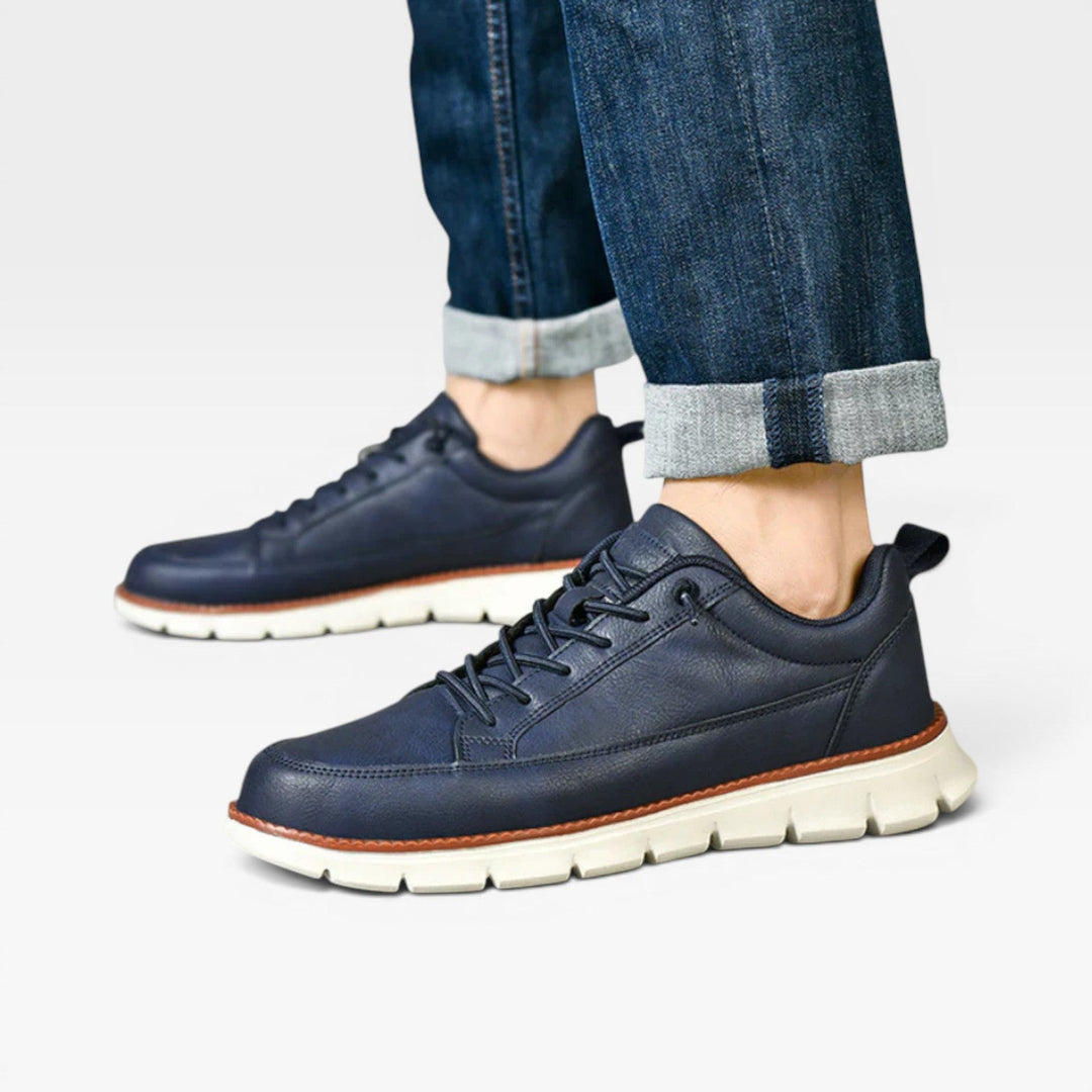 Dalton | Sleek Leather Low-Top Lace-Up Trainers