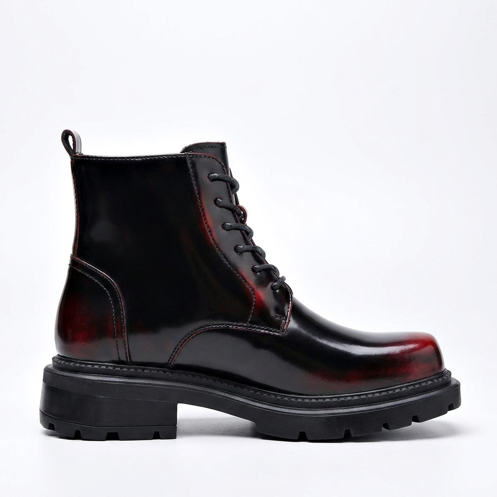 Corwin | Bold Chunky Leather Combat Ankle Boots for Men