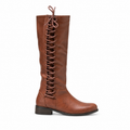 Genevieve | Elegant Lace-Up Knee High Boots for Women