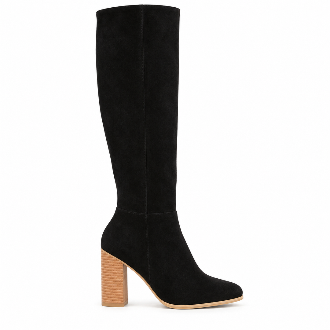 Harper | Timeless Heeled Suede Knee High Boots for Women
