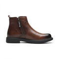 Ulric | Effortless Side-Zip Leather Ankle Boots for Men