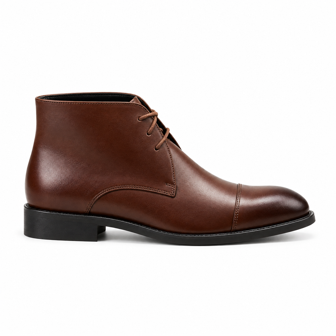 Aldous | Refined Leather Chukka Ankle Boots for Men