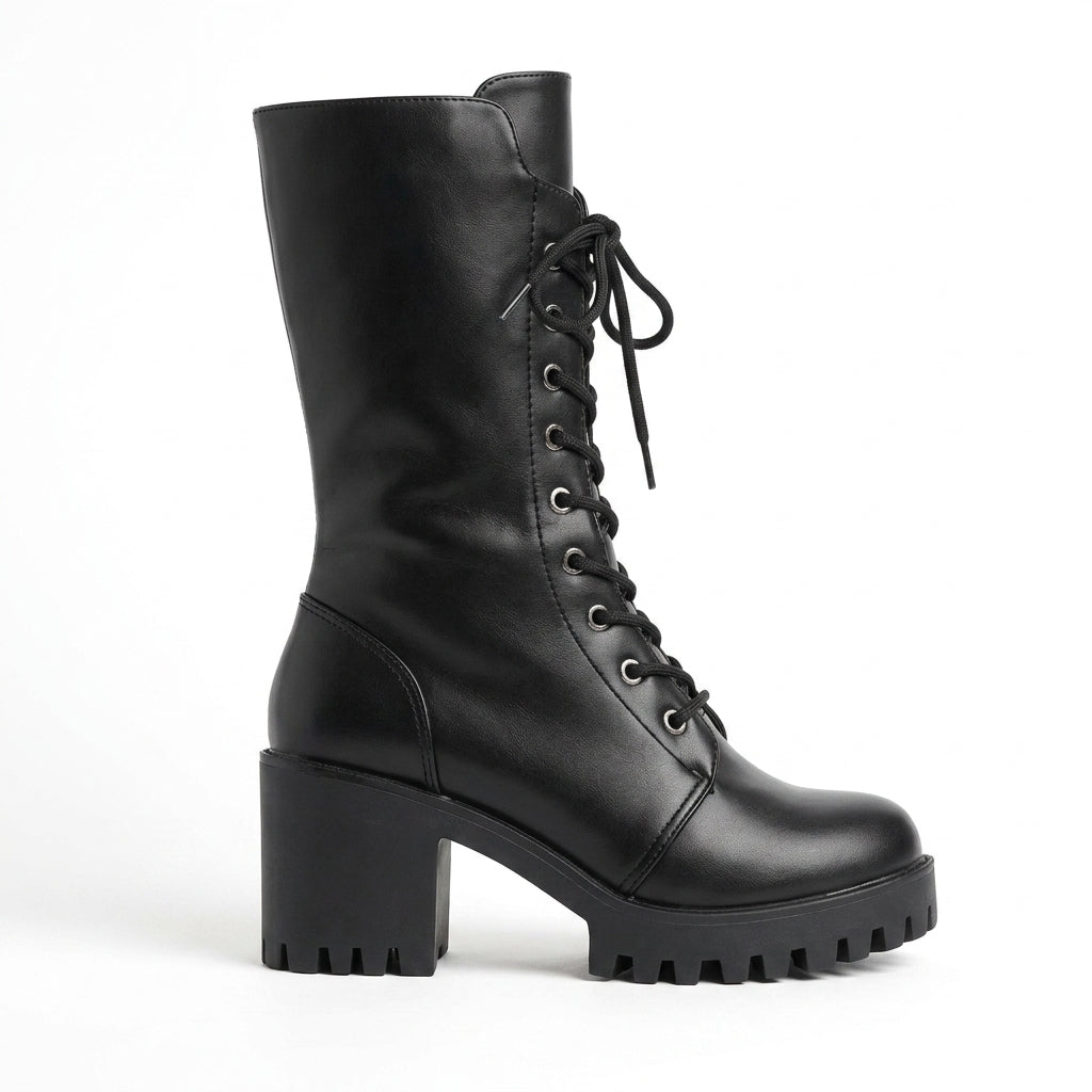 Marceline | Rugged Chunky Platform Combat Boots for Women