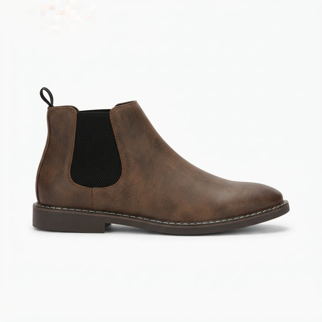 Sullivan | Sleek Leather Chelsea Ankle Boots for Men