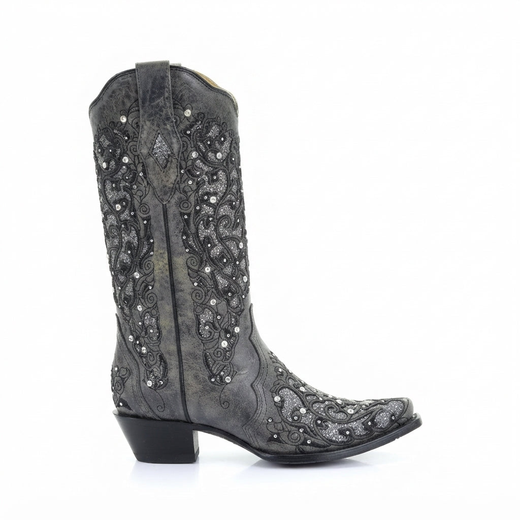 Persephone | Stylish Embroidered Knee High Cowboy Boots for Women