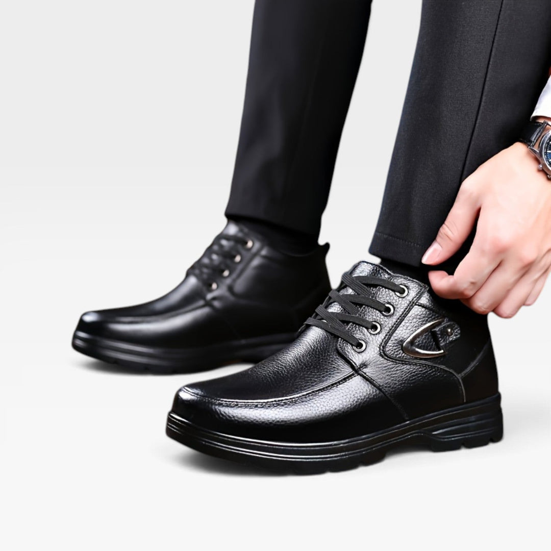 Baxter | Classic Leather Lace Up Ankle Boots