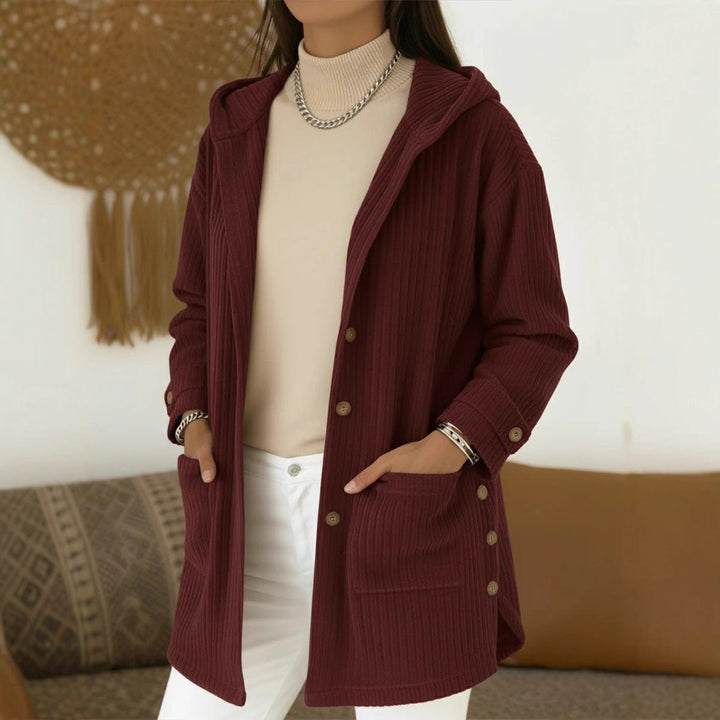 Eleanor | Effortless Hooded Corduroy Jacket