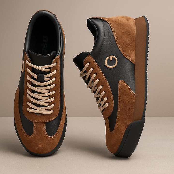 Draper | Retro Suede Leather Runner Trainers