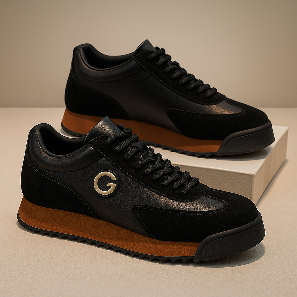 Draper | Retro Suede Leather Runner Trainers