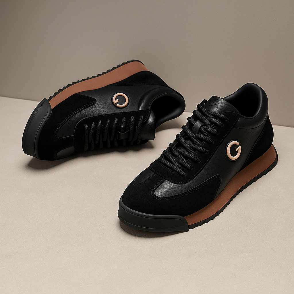 Draper | Retro Suede Leather Runner Trainers