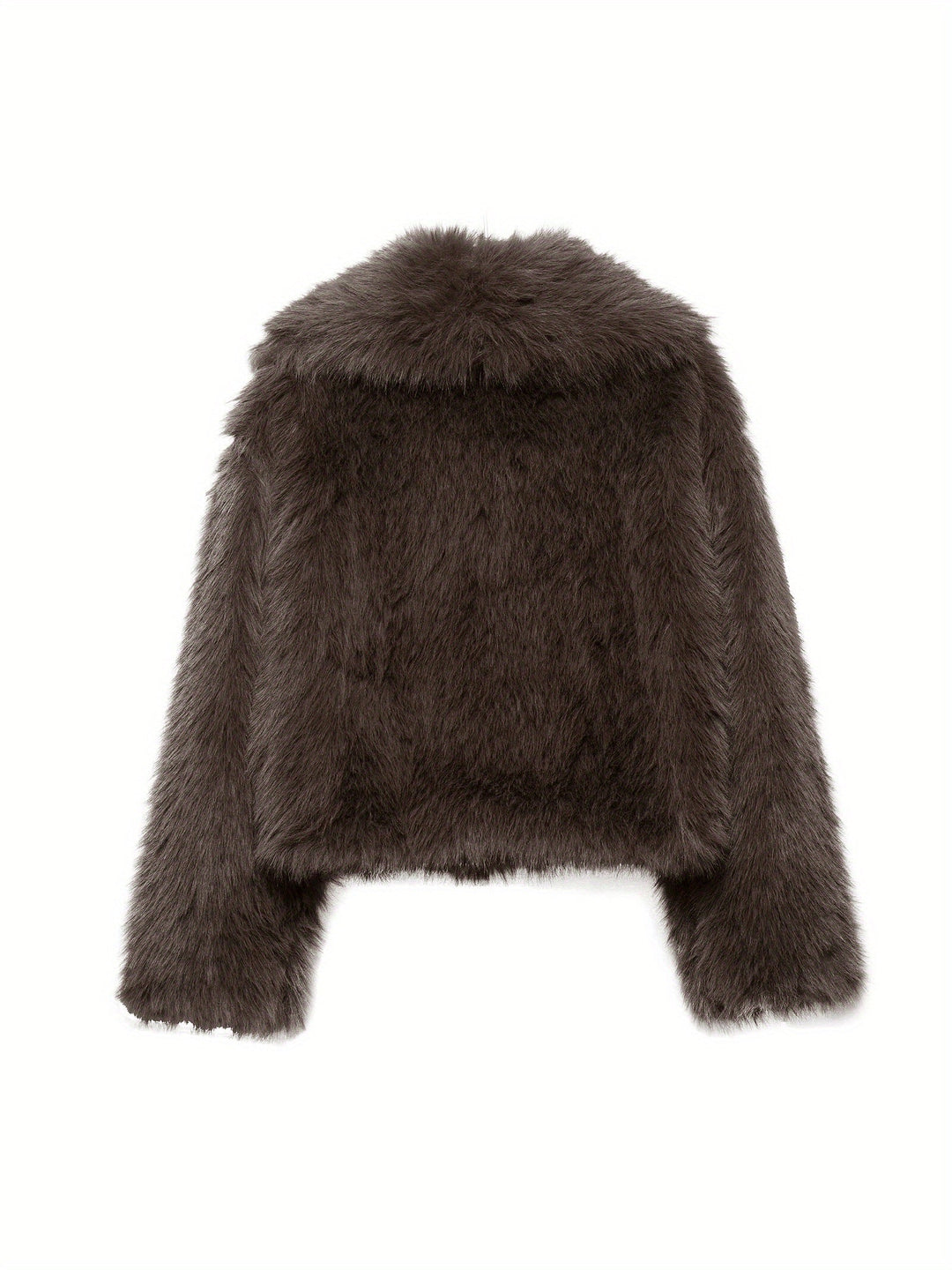 Lowri | Plush Cropped Faux Fur Jacket