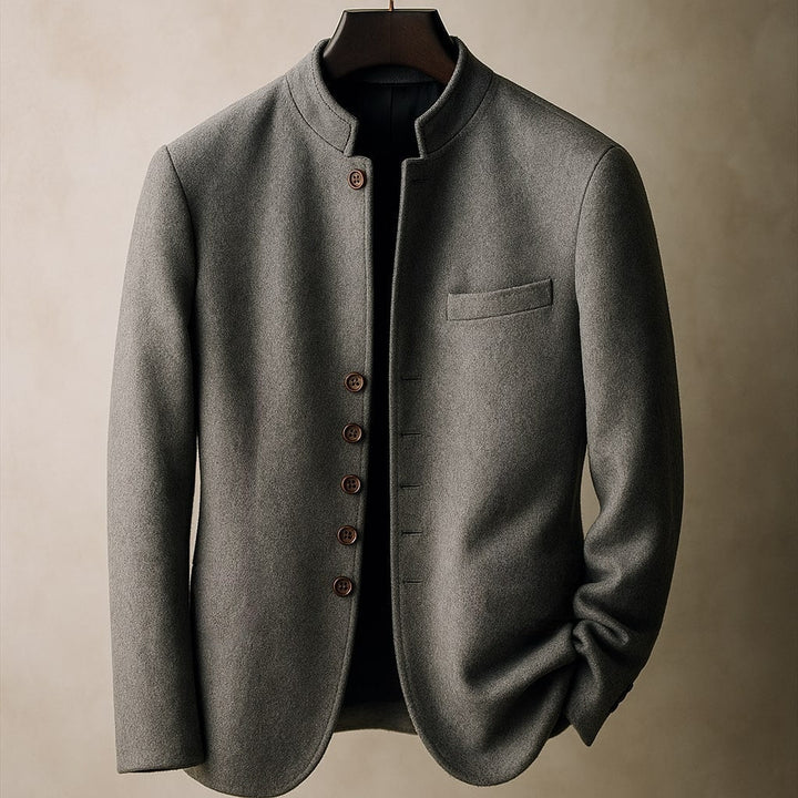 Garrett | Refined Wool Jacket, Stand Collar for Men's Tailored Outerwear