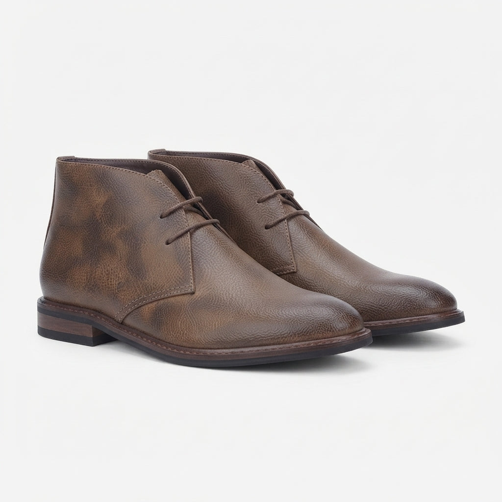 Keaton | Classic Lace-Up Chukka Ankle Boots for Men