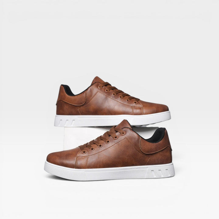 Denholm | Clean Minimalist Low-Top Lace-Up Trainers