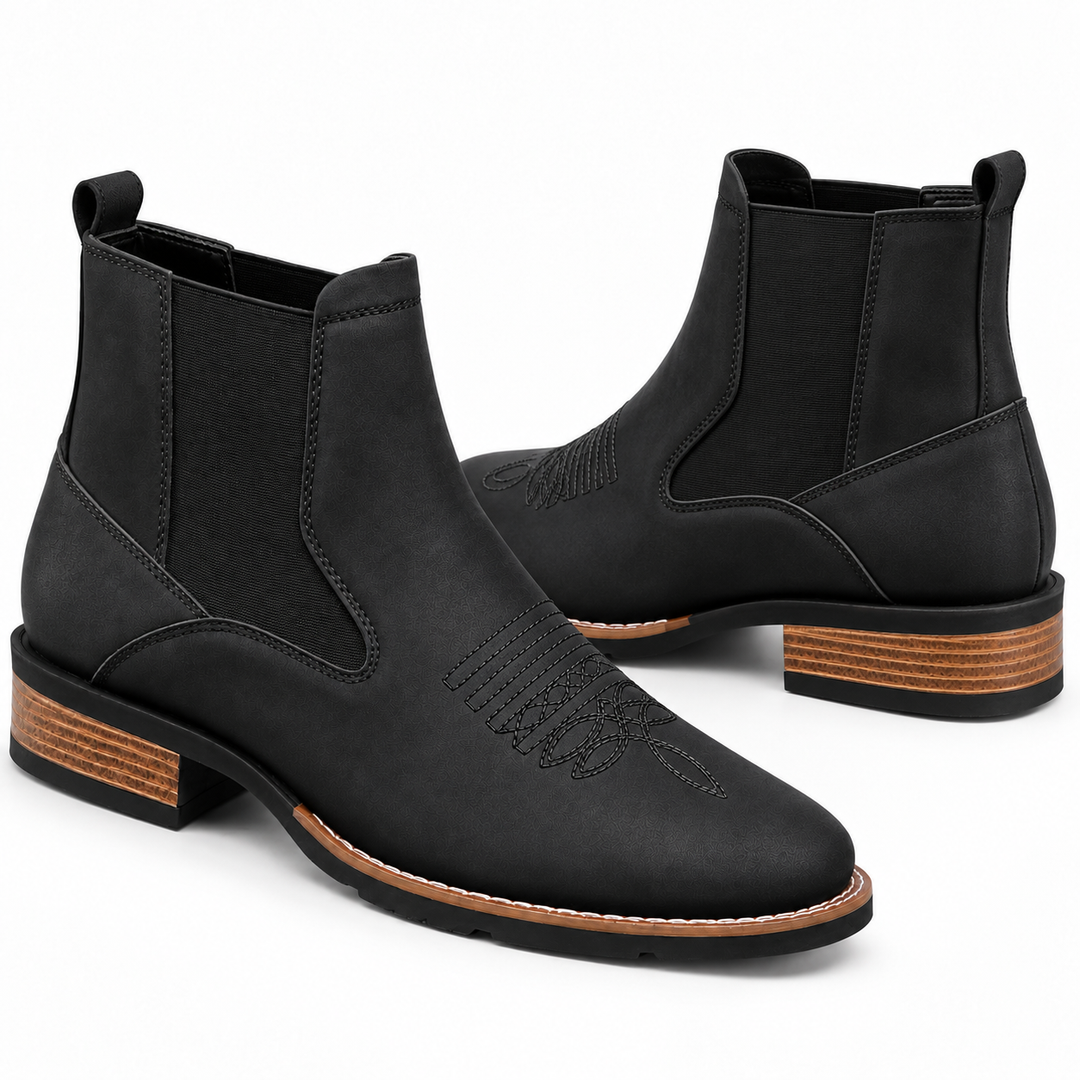 Sullivan | Casual Western Chelsea Ankle Boots for Men