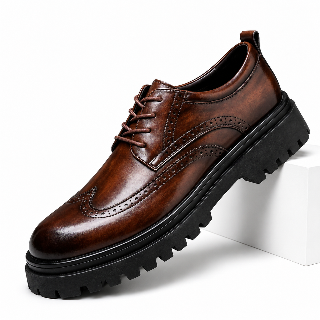 Brogan | Modern Chunky Brogue Derby Shoes for Men