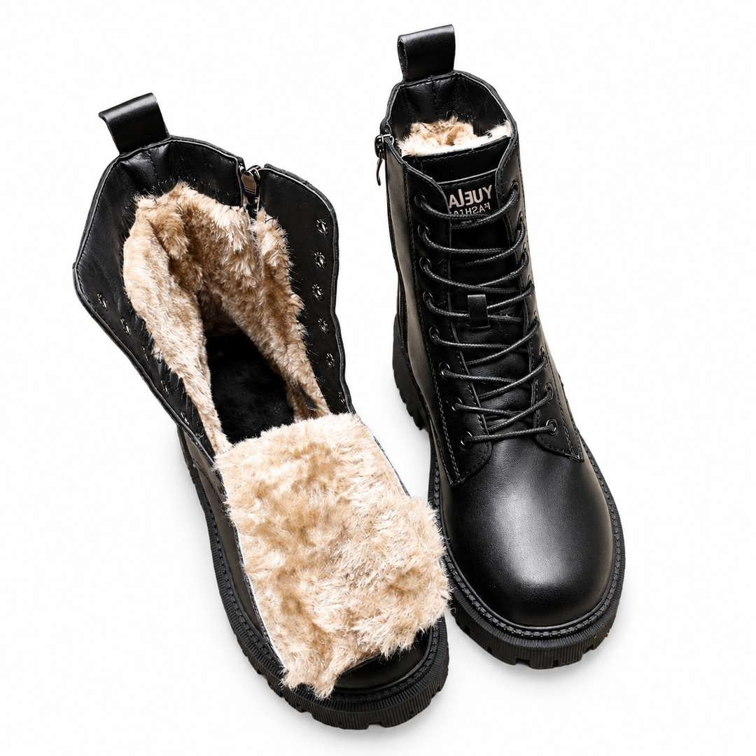 Isla | Warm Chunky Lace-Up Winter Ankle Boots for Women