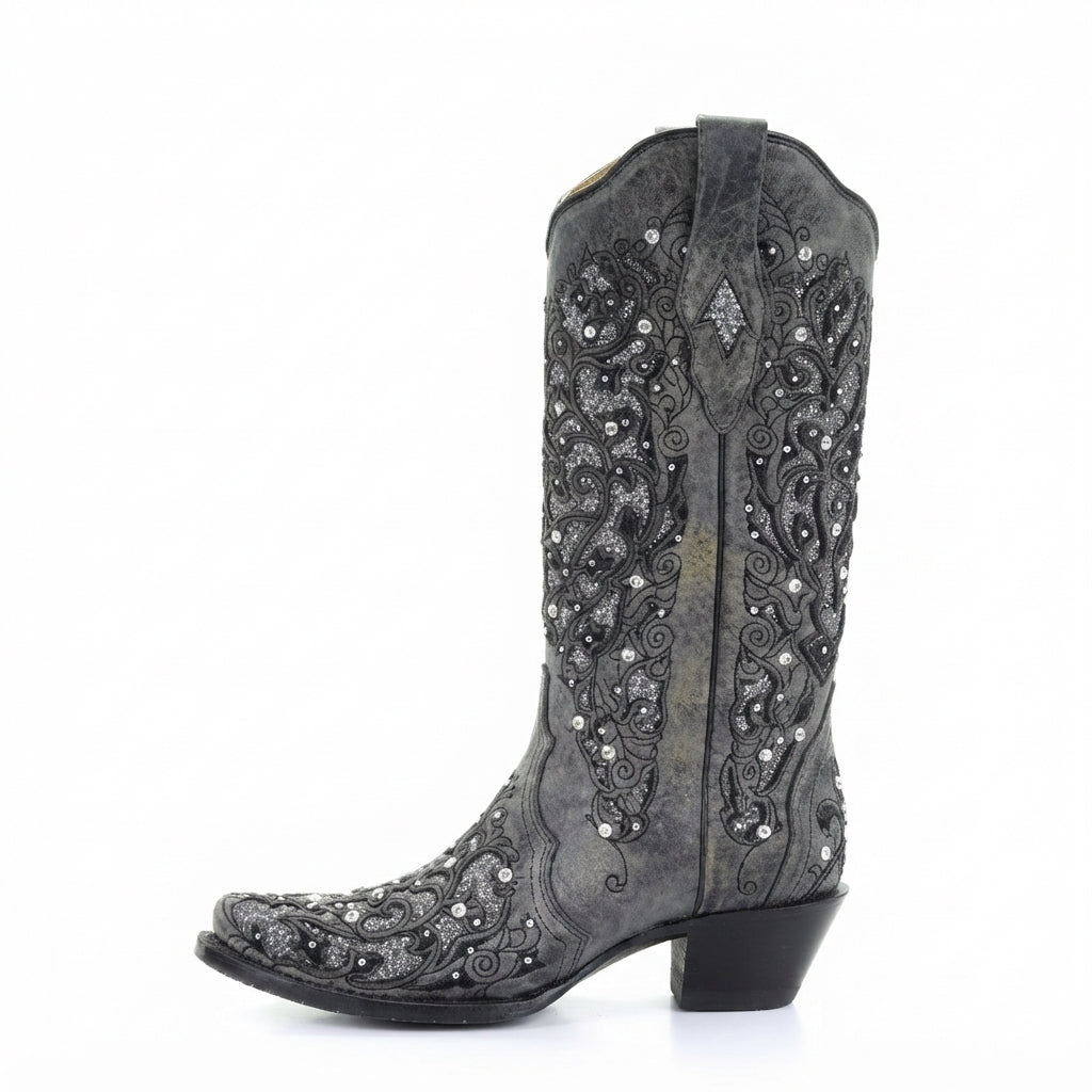 Persephone | Stylish Embroidered Knee High Cowboy Boots for Women