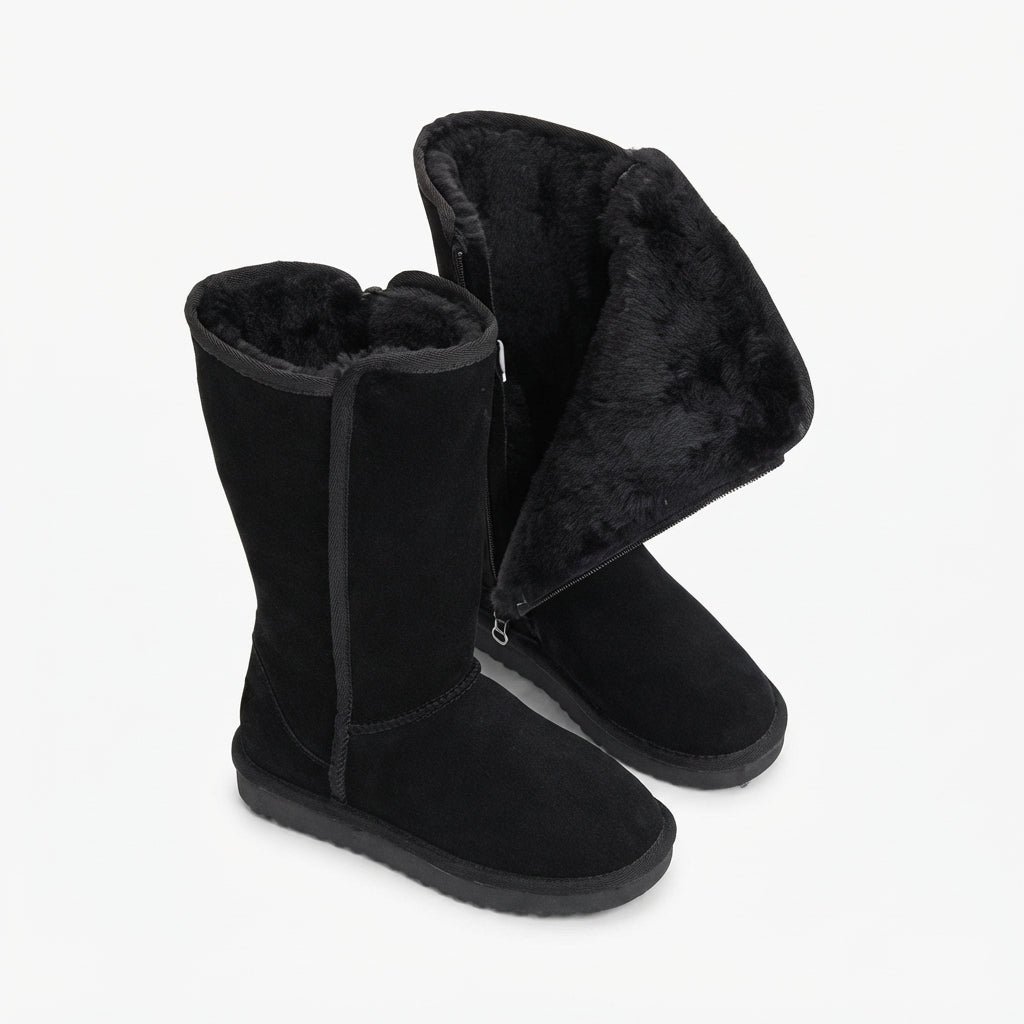 Freya | Cozy Suede Mid Calf Snow Boots for Women