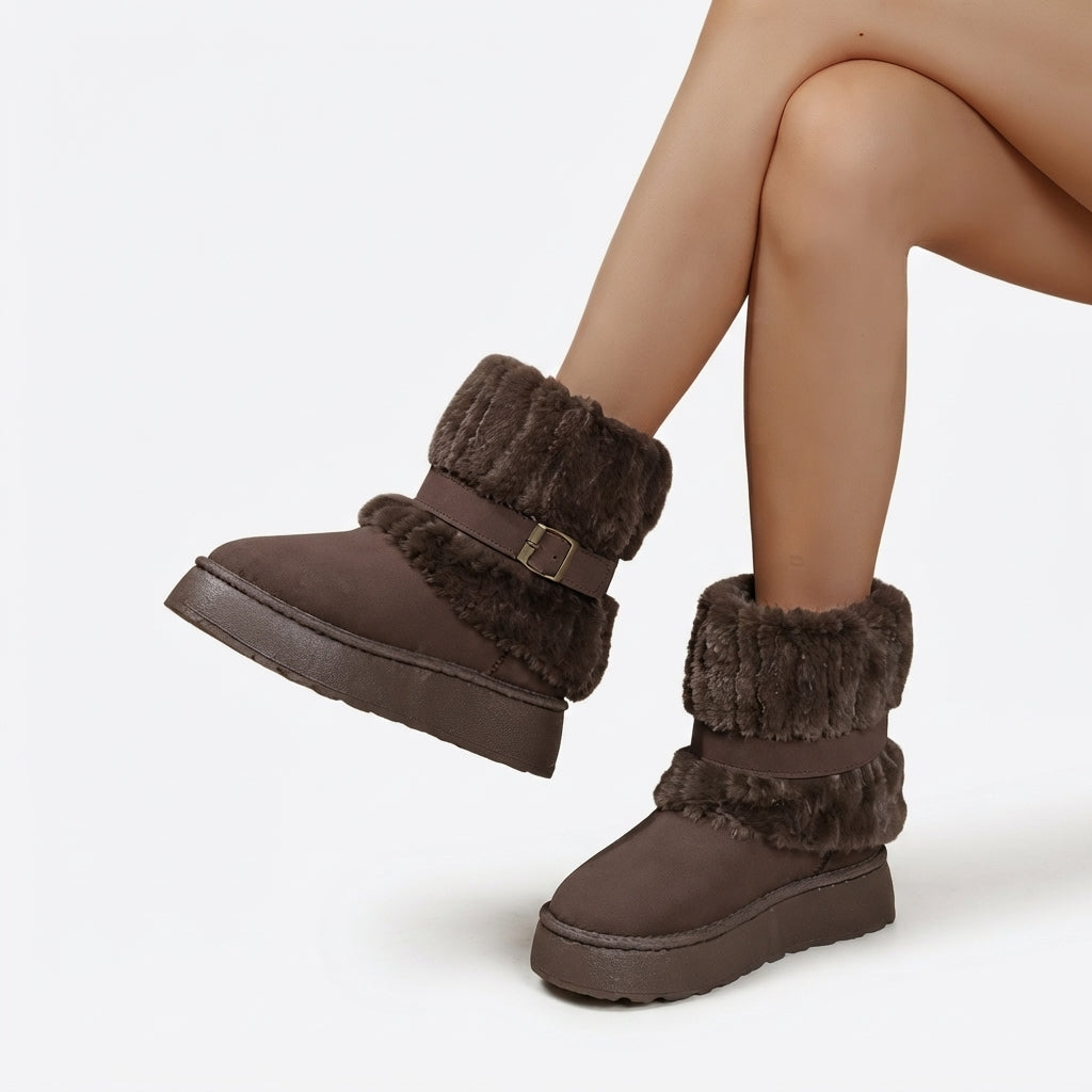 Isla | Cozy Platform Snow Ankle Boots for Women