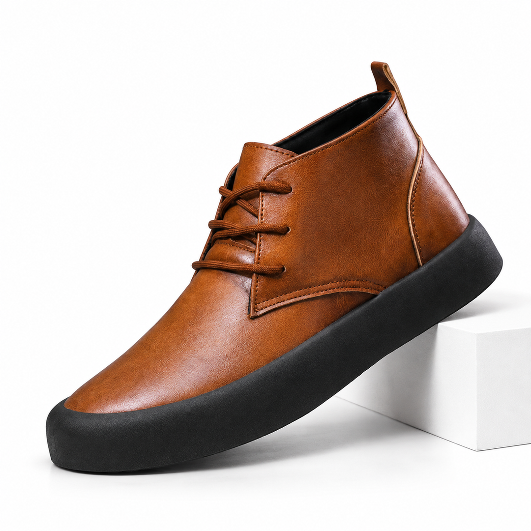 Milo | Comfortable Lace-Up Chukka Ankle Boots for Men