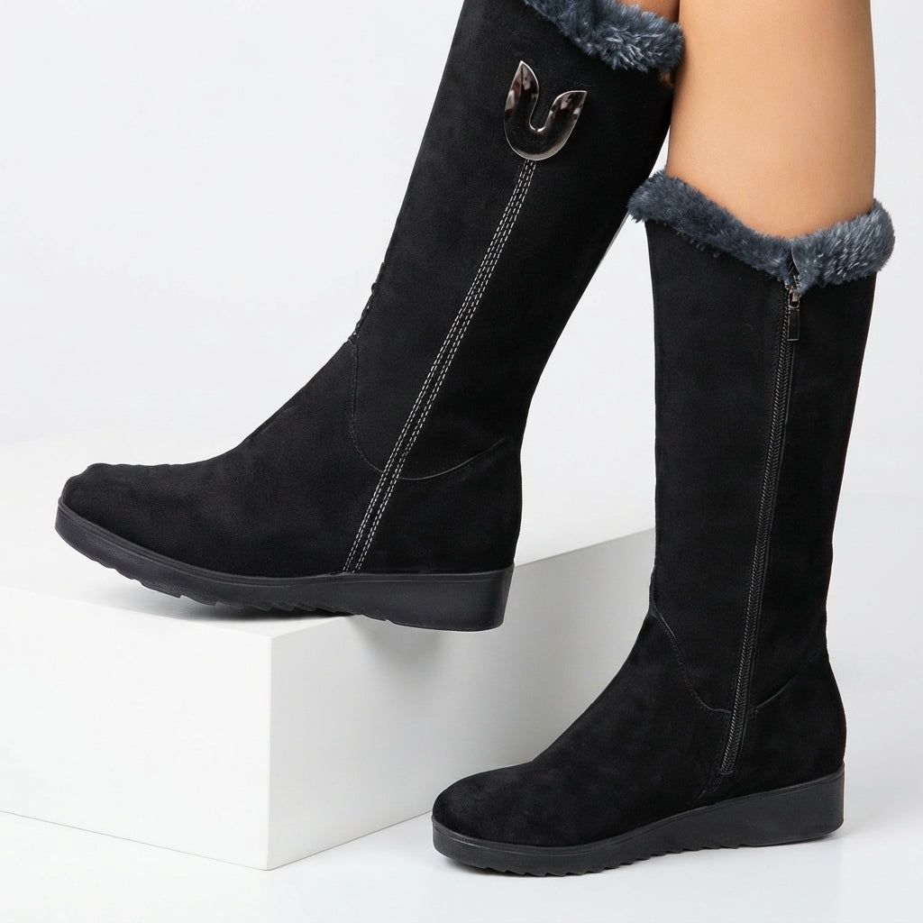 Edith | Comfortable Knee High Winter Boots for Women