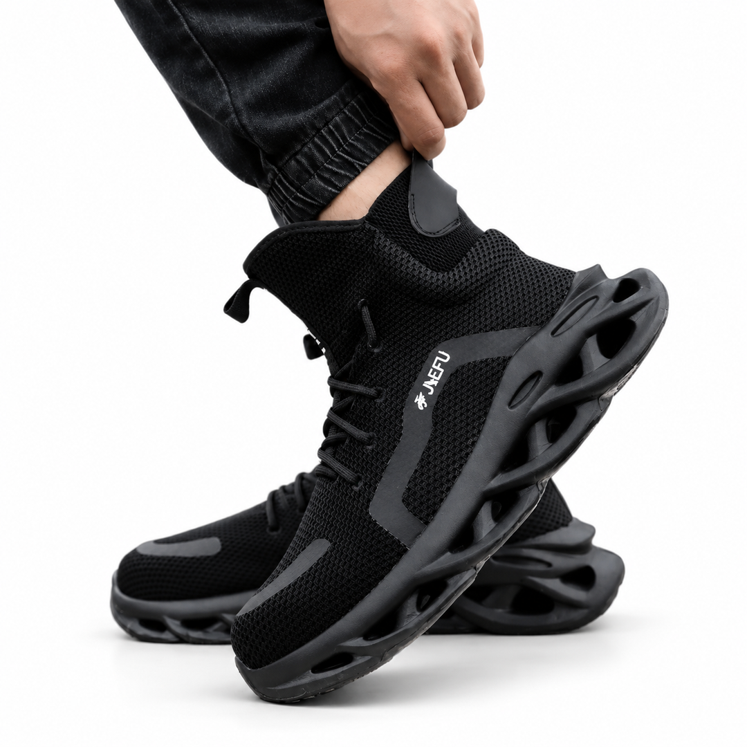 Adrian | Supportive High-Top Knit Safety Trainers for Men