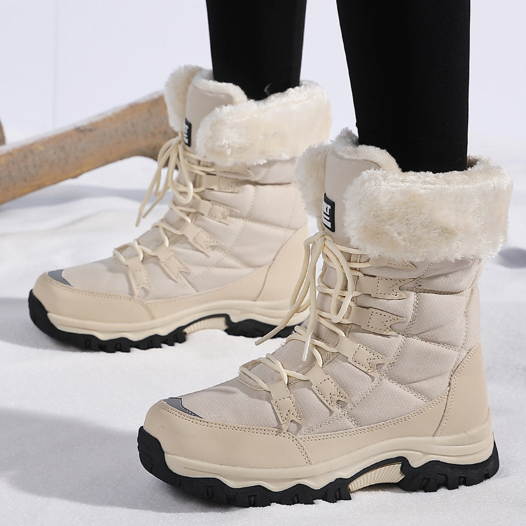 Drusilla | Sturdy Snow Boots Women Waterproof Faux-Fur Trim