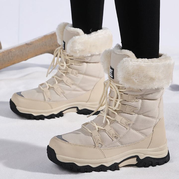 Drusilla | Sturdy Snow Boots Women Waterproof Faux-Fur Trim