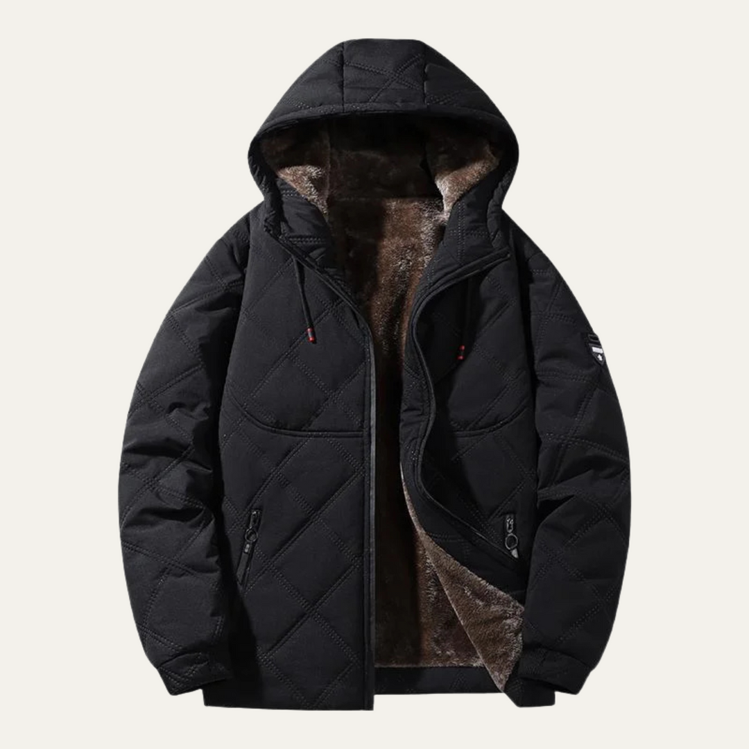 Garrett | Warm Hooded Quilted Puffer Jacket