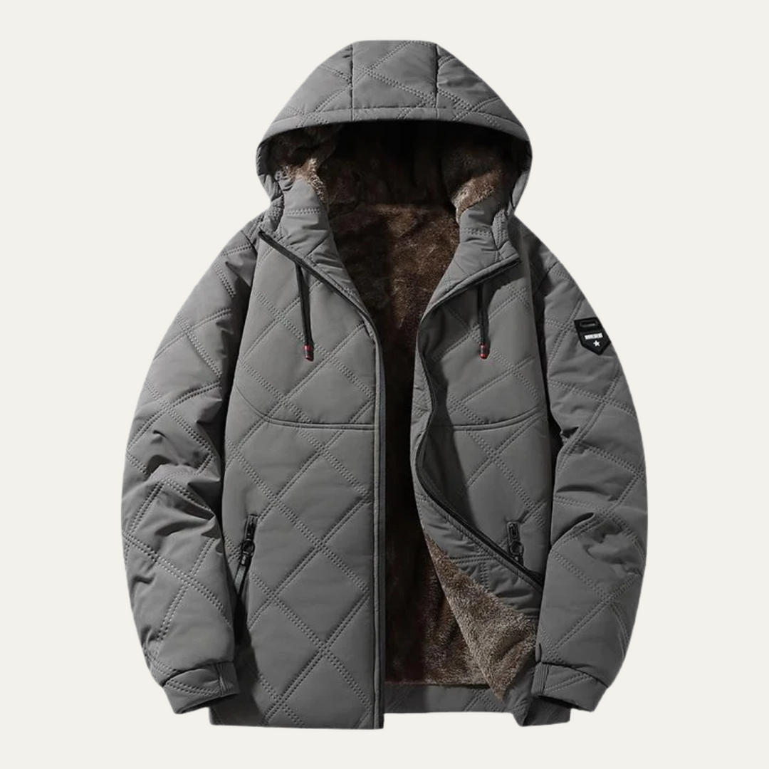 Garrett | Warm Hooded Quilted Puffer Jacket