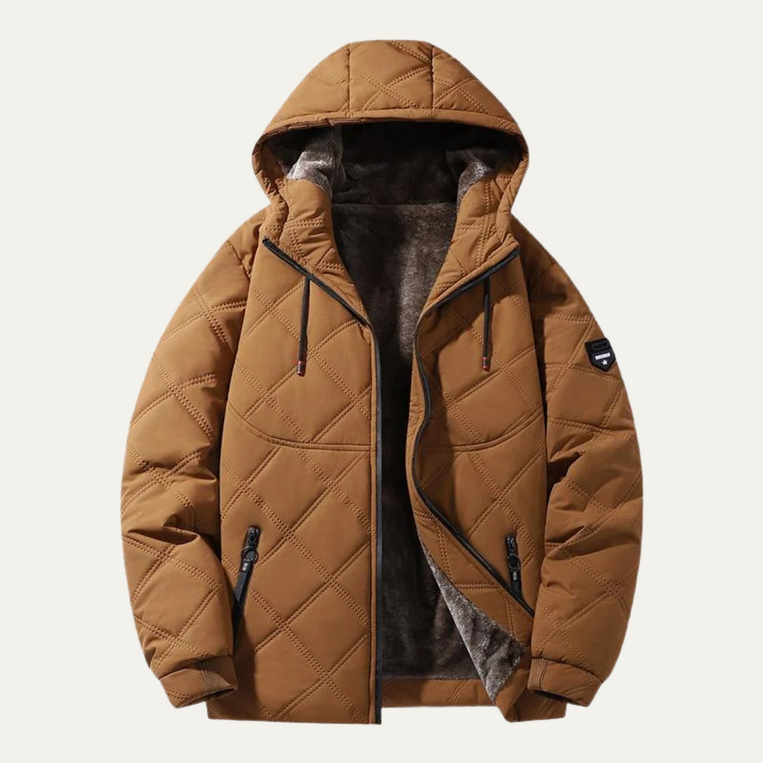 Garrett | Warm Hooded Quilted Puffer Jacket