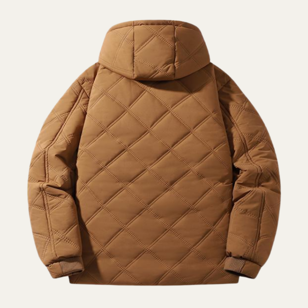 Garrett | Warm Hooded Quilted Puffer Jacket