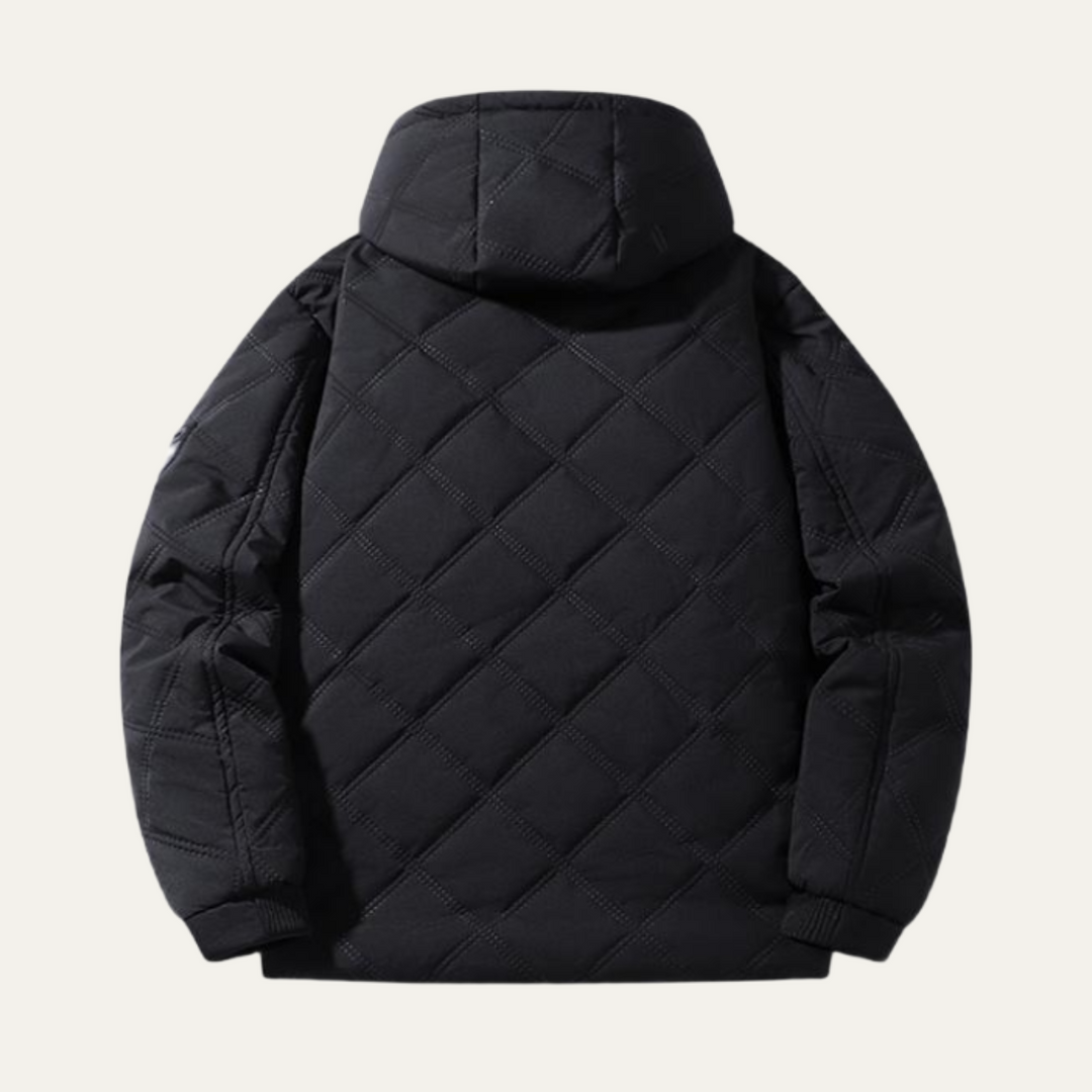 Garrett | Warm Hooded Quilted Puffer Jacket