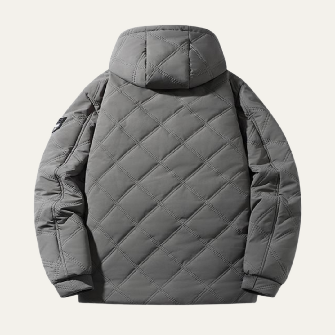 Garrett | Warm Hooded Quilted Puffer Jacket