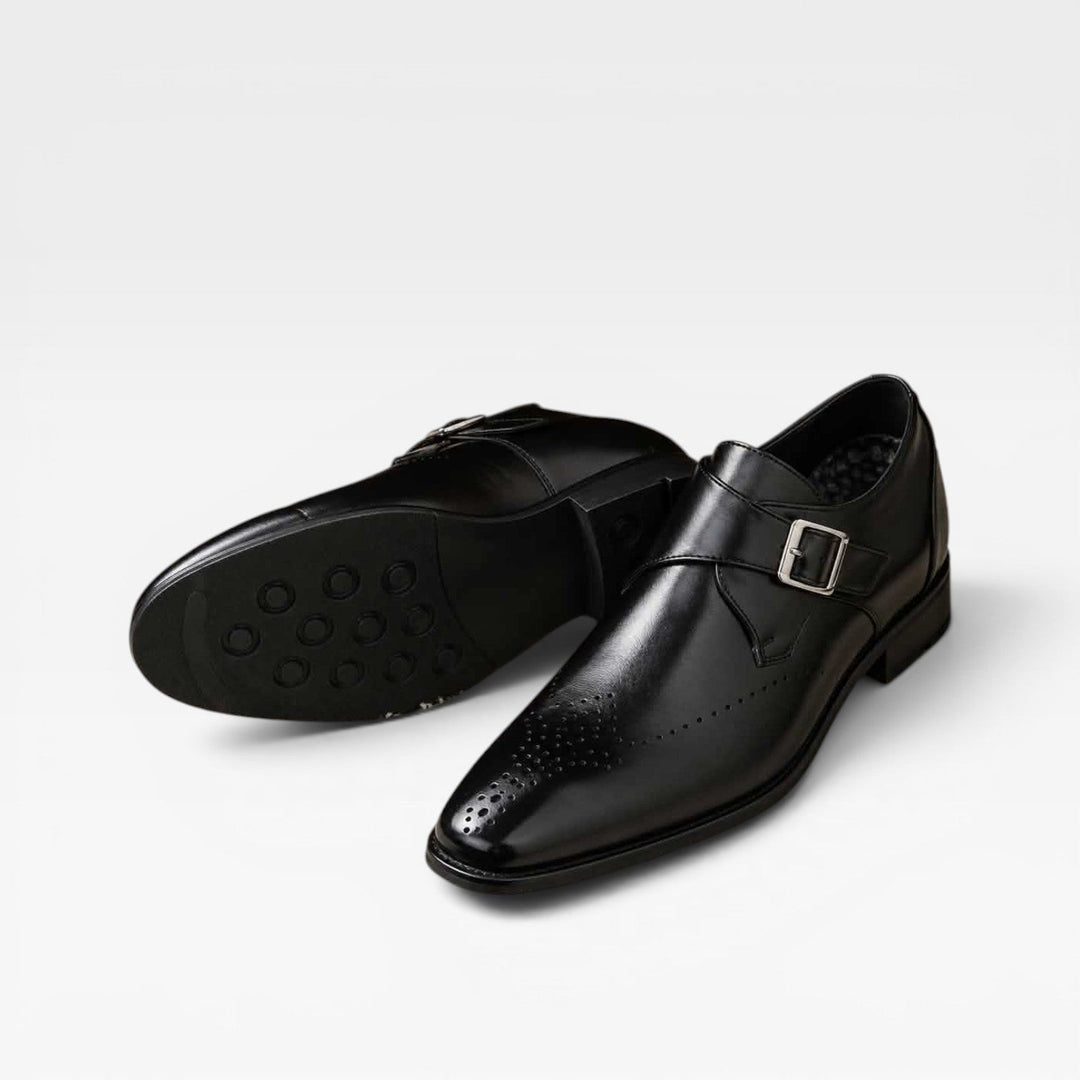 Chatham | Polished Leather Monk Strap Shoes