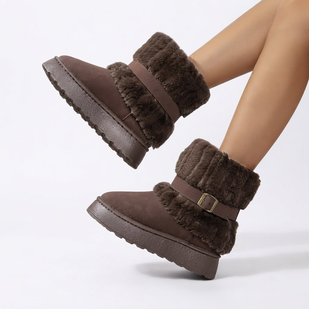 Isla | Cozy Platform Snow Ankle Boots for Women
