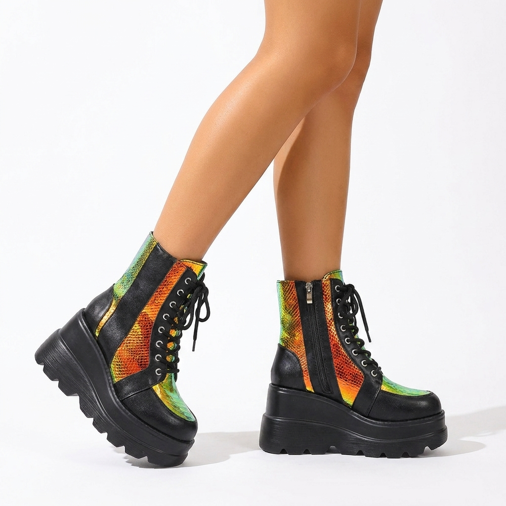 Calliope | Bold Chunky Platform Ankle Boots for Women
