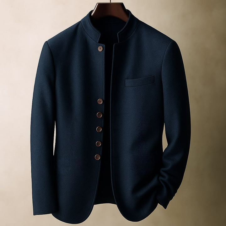 Garrett | Refined Wool Jacket, Stand Collar for Men's Tailored Outerwear
