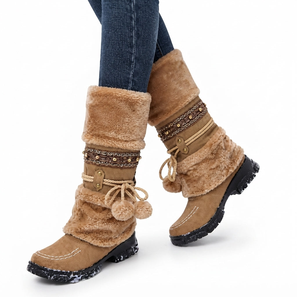 Seraphina | Relaxed Slouch Mid Calf Winter Boots for Women