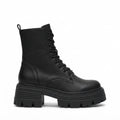 Petra | Sturdy Lace-Up Platform Combat Boots for Women
