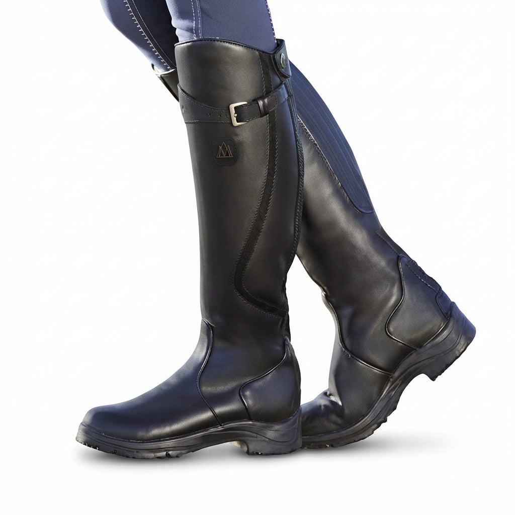 Beatrix | Classic Leather Knee High Riding Boots for Women