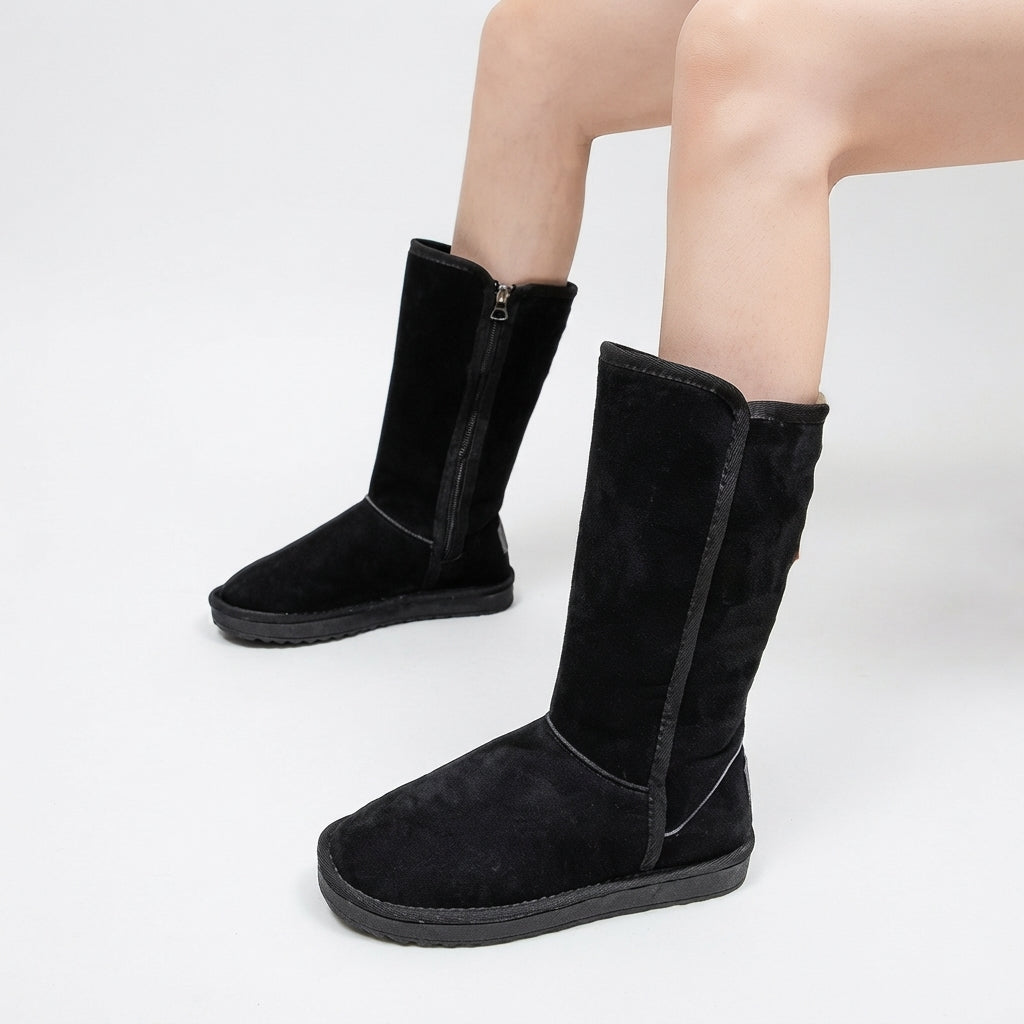 Freya | Cozy Suede Mid Calf Snow Boots for Women