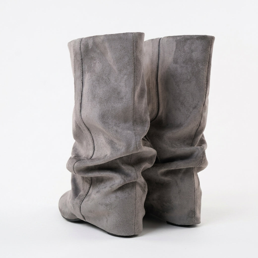 Cosima | Relaxed Slouch Suede Mid Calf Boots for Women