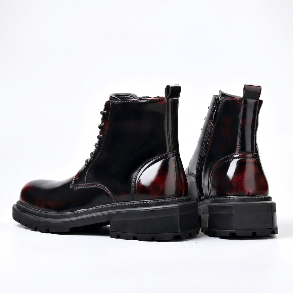 Corwin | Bold Chunky Leather Combat Ankle Boots for Men