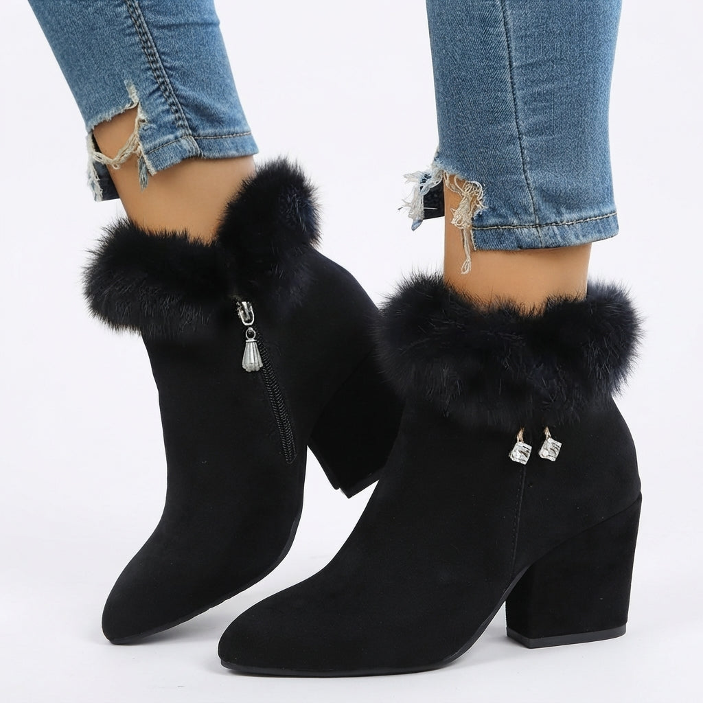 Genevieve | Elegant Block Heeled Ankle Boots for Women