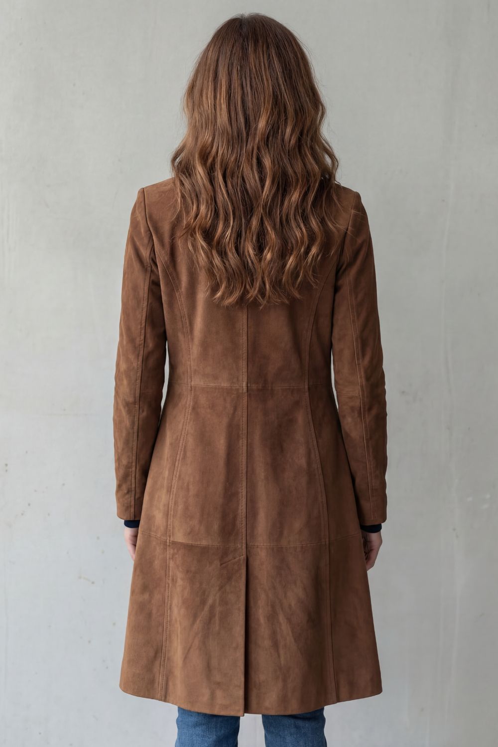 Georgina | Timeless Suede Longline Coat