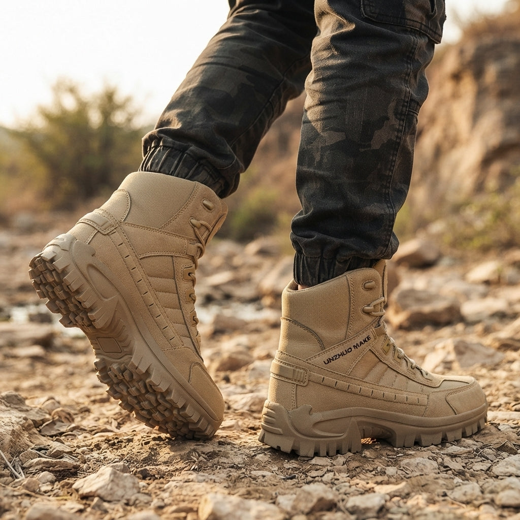 Leon | Durable Waterproof Suede Work Boots for Men